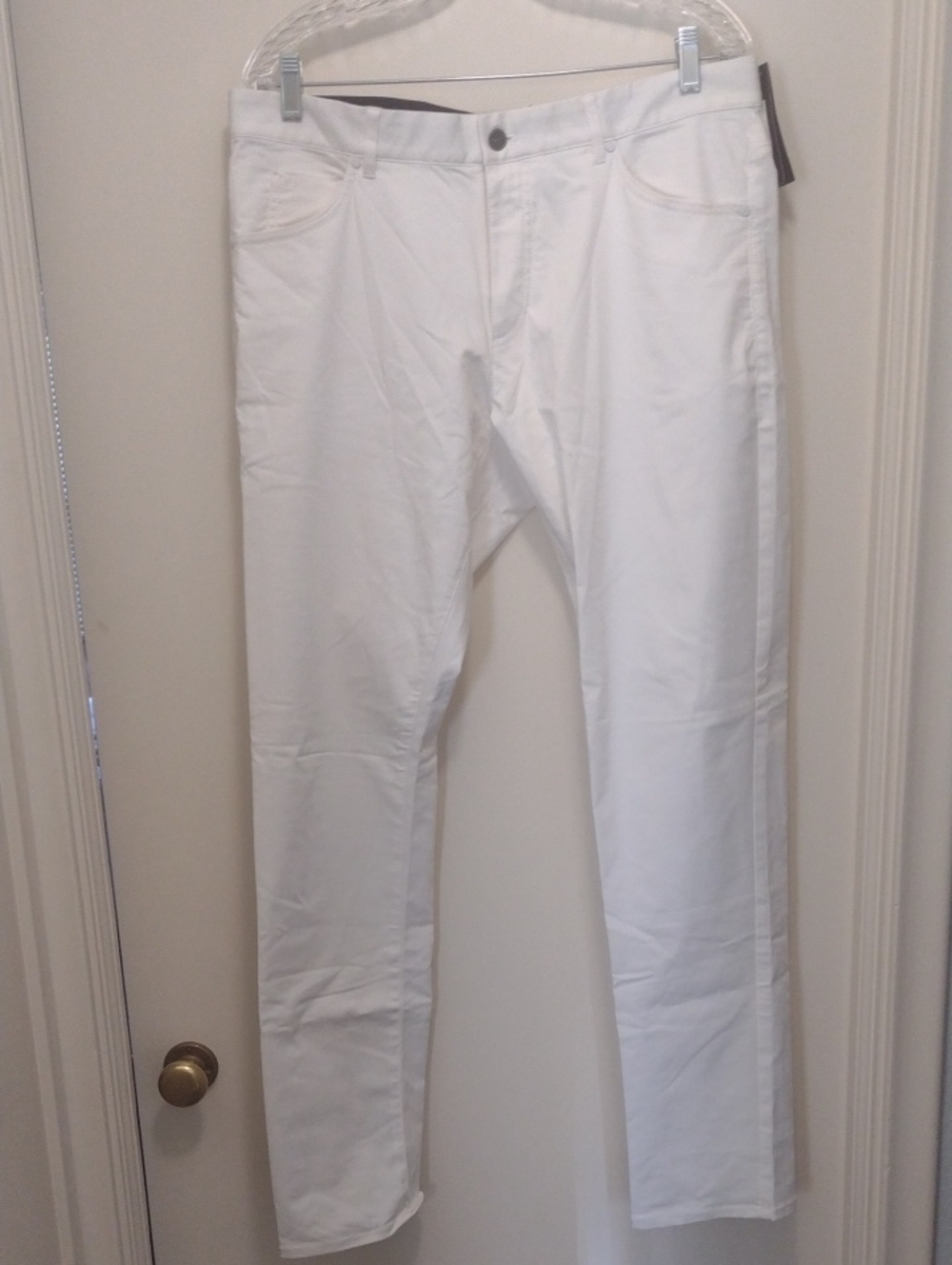 Nike Men's White Dri-Fit Flex Golf Pants (J777)